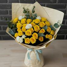 Букет цветов из:  Розы в Горшечное