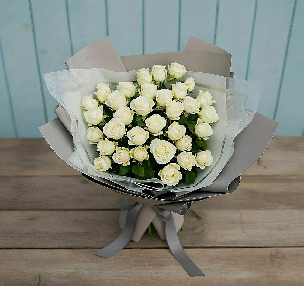 Букет Белоснежная нежность в Горшечное