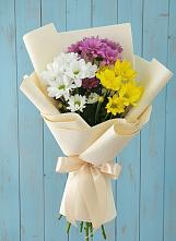 Букет цветов из:  Хризантемы в Горшечное