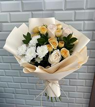 Букет цветов из:  Розы и Хризантемы #REPLACE_PRED# Горшечное