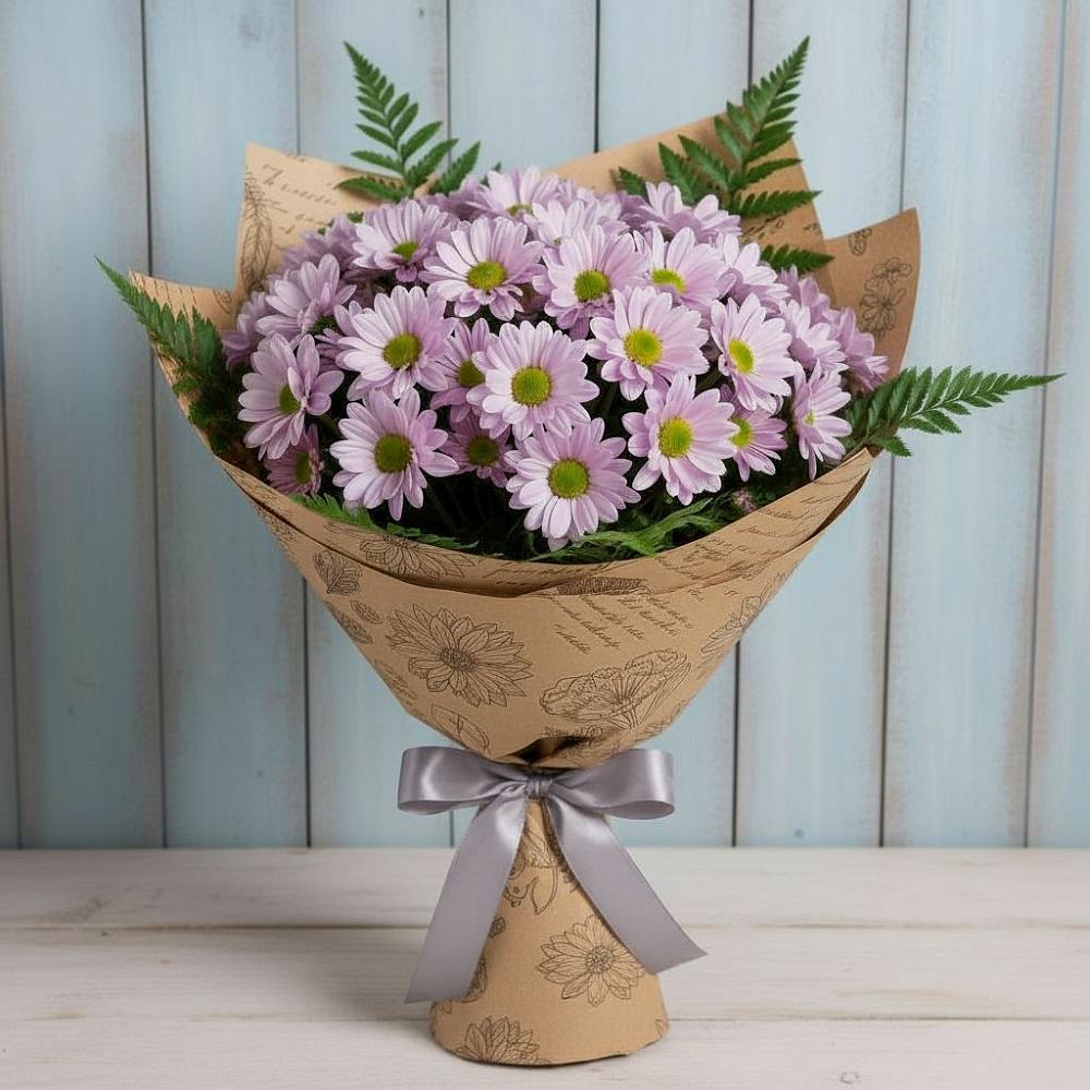 Букет цветов из: Хризантемы в Горшечное
