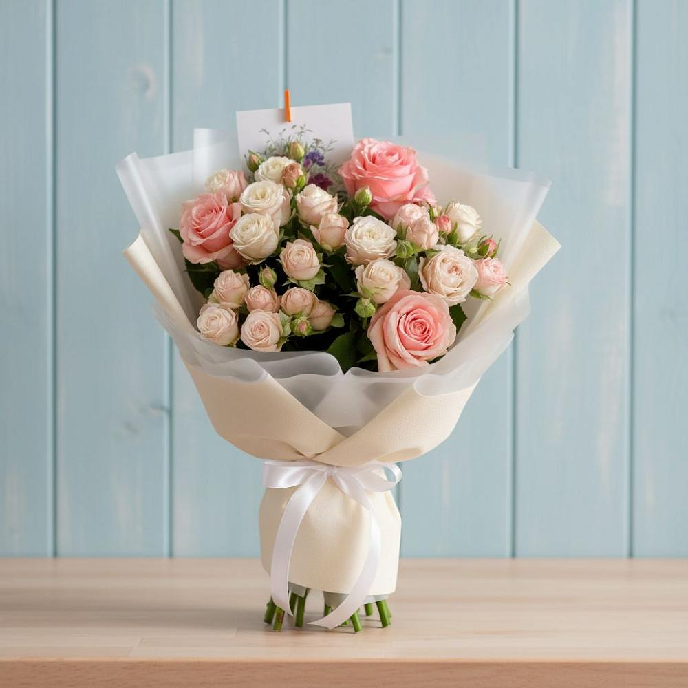 Букет цветов из: Розы в Горшечное