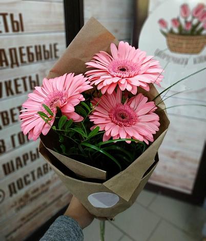 Букет цветов из: Герберы в Горшечное