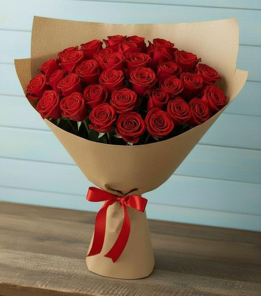 Букет Красные розы Милано в Горшечное