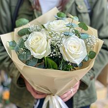Букет Нежные грёзы в Горшечное Букет цветов из: Розы в Горшечное