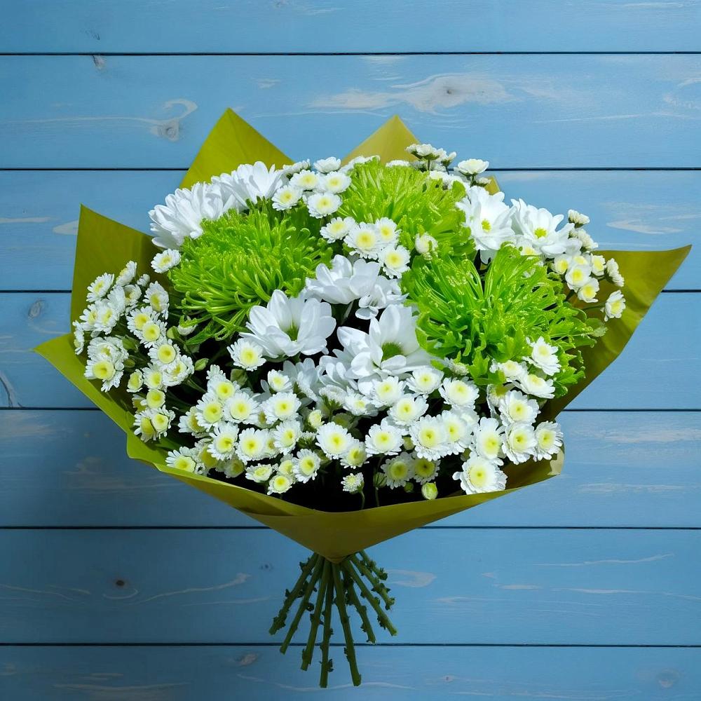Букет цветов из: Хризантемы в Горшечное
