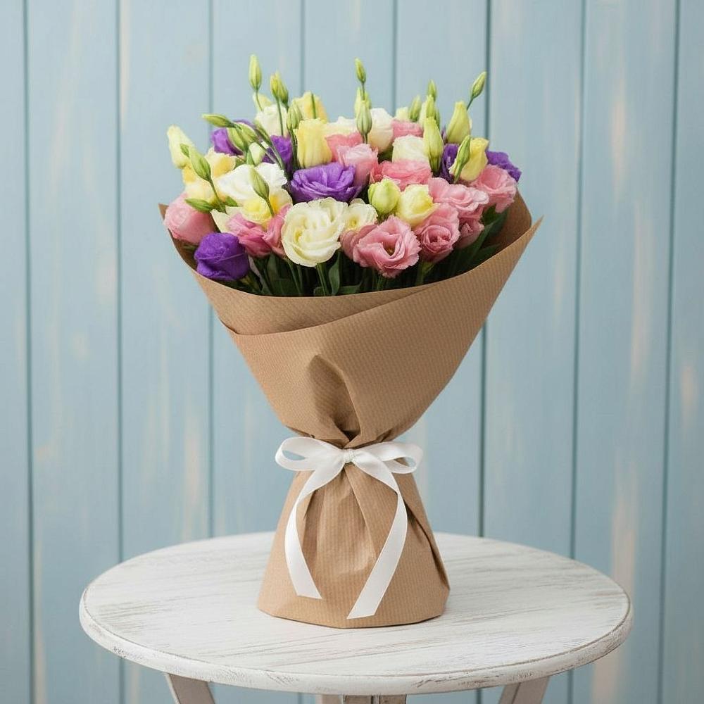 Букет цветов из: Лизиантусы в Горшечное