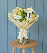 Букет цветов из:  Хризантемы и Розы #REPLACE_PRED# Горшечное