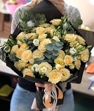 Букет цветов из:  Розы и Лизиантусы #REPLACE_PRED# Горшечное