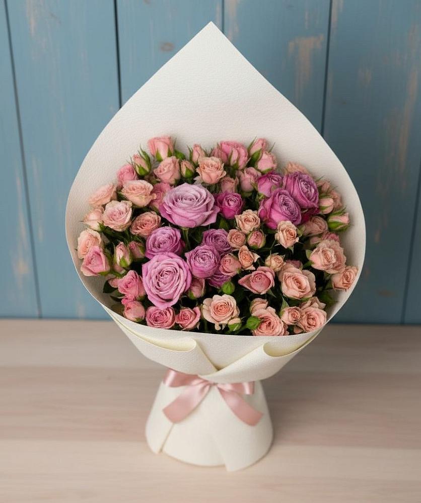 Букет цветов из: Розы в Горшечное