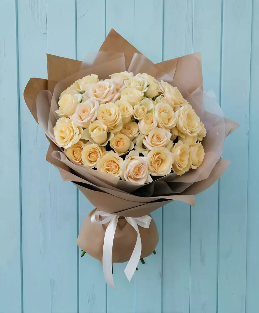 Букет Кремовое облако в Горшечное