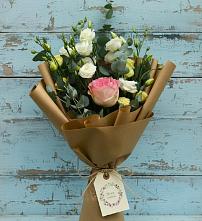 Букет цветов из:  Розы и Лизиантусы #REPLACE_PRED# Горшечное